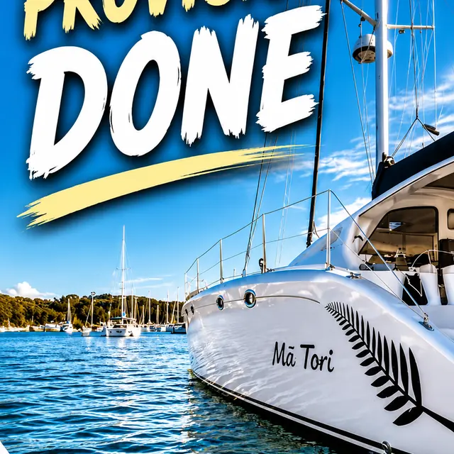 Instagram post: provisioning done at the marina