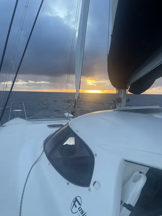 Sunrise from the deck during the dawn watch